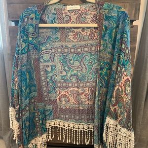 Grace + Lace Fringe Kimono